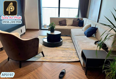 Sofa góc nỉ mã AP0197