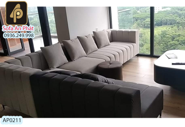 Sofa góc nỉ mã AP0211