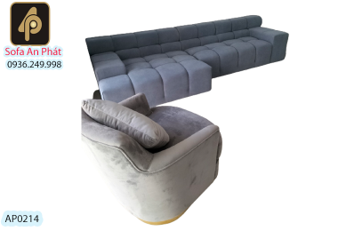 Sofa góc nỉ mã AP0214