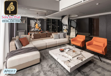 Sofa góc nỉ mã AP0317